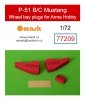 Omask 77209 P-51 B/C Mustang wheel bay plugs (for Arma Hobby) 1/72